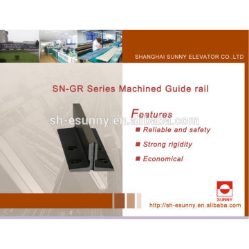 2014 Hot sale Machined Guide Rail T127-2/B elevator parts